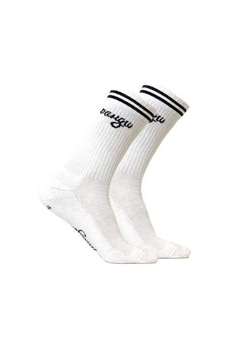 Classic pangu Retro Socken Bio-Baumwolle - White - 1 Paar