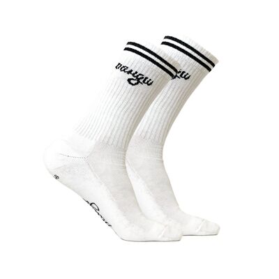 Classic pangu Retro Socken Bio-Baumwolle - White - 3 Paar