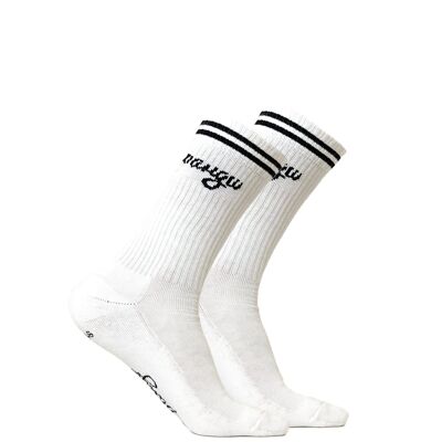 Classic pangu Retro Socken Bio-Baumwolle - White - 3 Paar
