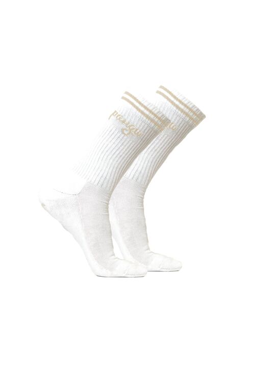 Classic pangu Retro Socken Bio-Baumwolle - Beige - 3 Paar