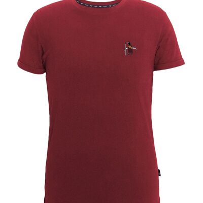 Kick for Life Massai-Pinguin Charity T-Shirt - Red Wine