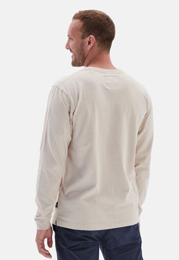 T-shirt à manches longues Outline Salute Pingouin en coton biologique - Blanc 3
