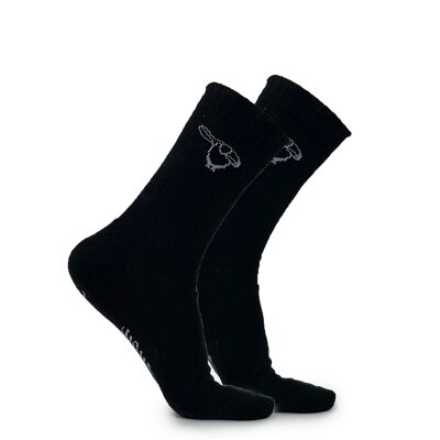 Salute Pinguin Socken Bio-Baumwolle - Black - 1 Paar
