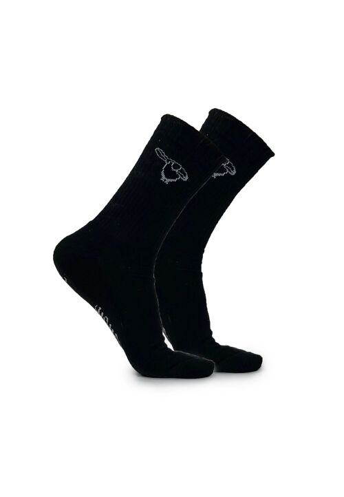 Salute Pinguin Socken Bio-Baumwolle - Black - 2 Paar
