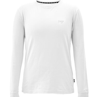 EXCLUSIVE Classic pangu Longsleeve Bio-Baumwolle - White