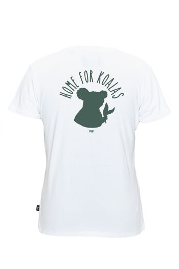 T-Shirt Koala Charity - PANGU x HOME FOR KOALAS - Blanc/Vert (Avec Backprint) 7