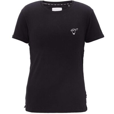 Outline Salute Pinguin T-Shirt Bio-Baumwolle - Black