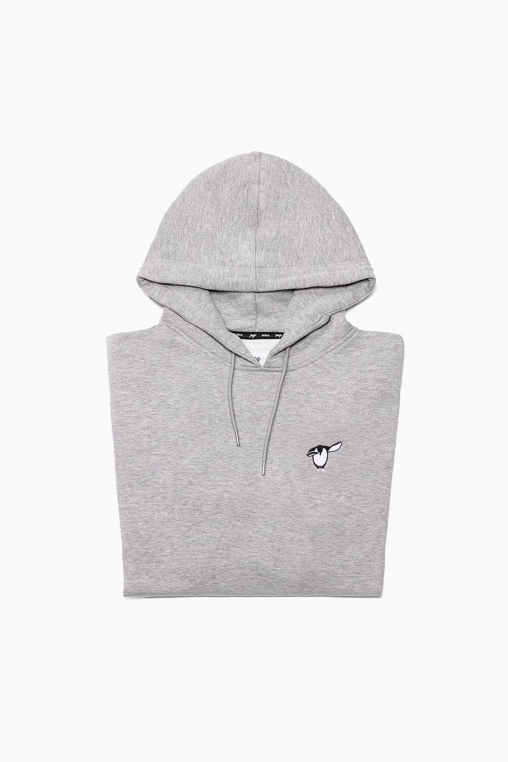 Compra Sudadera con capucha Salute Penguin Gris al por mayor