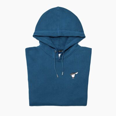 Salute Pinguin Hoodie - Steelblue