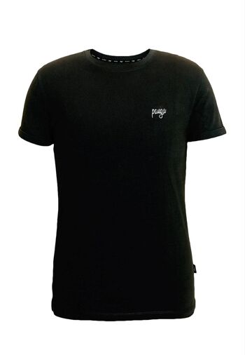 T-Shirt Pangu classique Coton Bio - Noir 1