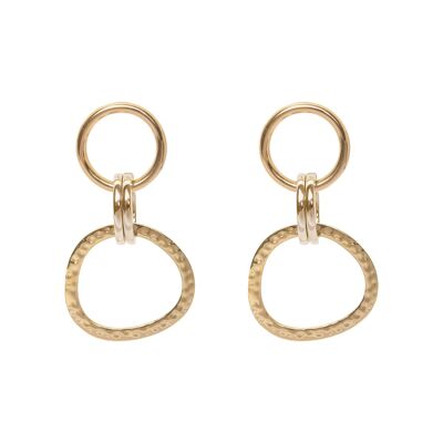 Joy pendant earrings - Gold
