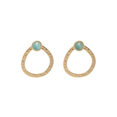 Boucles d'oreilles pendantes Hope - Amazonite