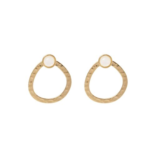 Boucles d'oreilles pendantes Hope - Nacre