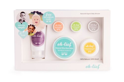 Oh-Lief Natural Baby Gift Box - Consists of 6 products