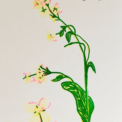 Card merci flower
