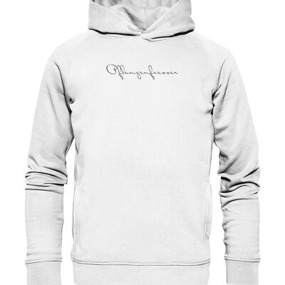 Organic Hoodie Pflanzenfresser weiß - Weiß