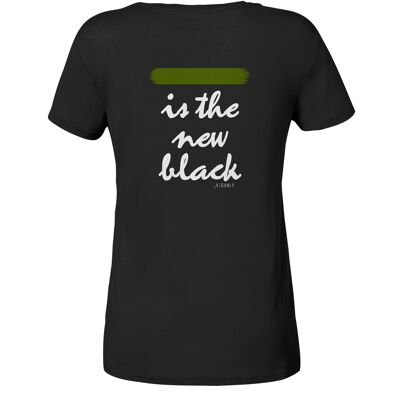 Organic T-Shirt "Green is the new black"