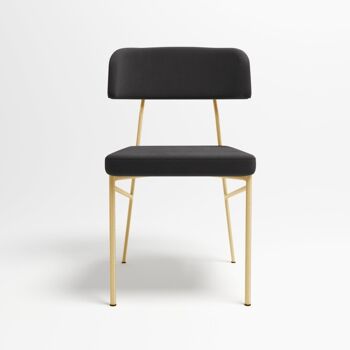 Lot de 2 chaises Clyde - Noir 1