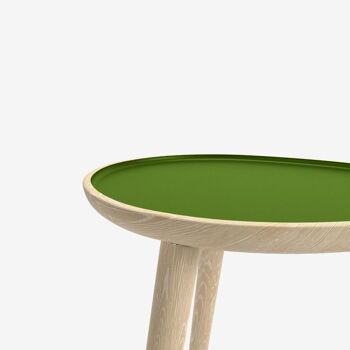 Table d'appoint Marsala, en bois et peinture céramique vert kaki 5