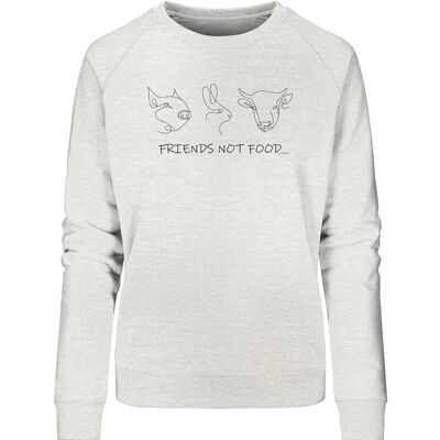 Organic Sweatshirt Friends - Creme melliert