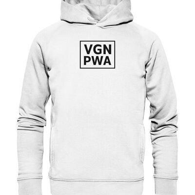 Organic Hoodie VGN PWA - Weiß