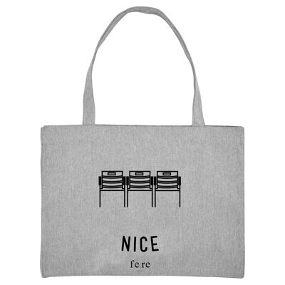 Shopping Bag XL France - Noir - Nice