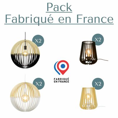 Weihnachtslichtpaket Made in France - Hänge- und Tischlampen