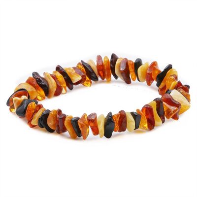 Baroque Baltic Amber Bracelet Multicolor AA