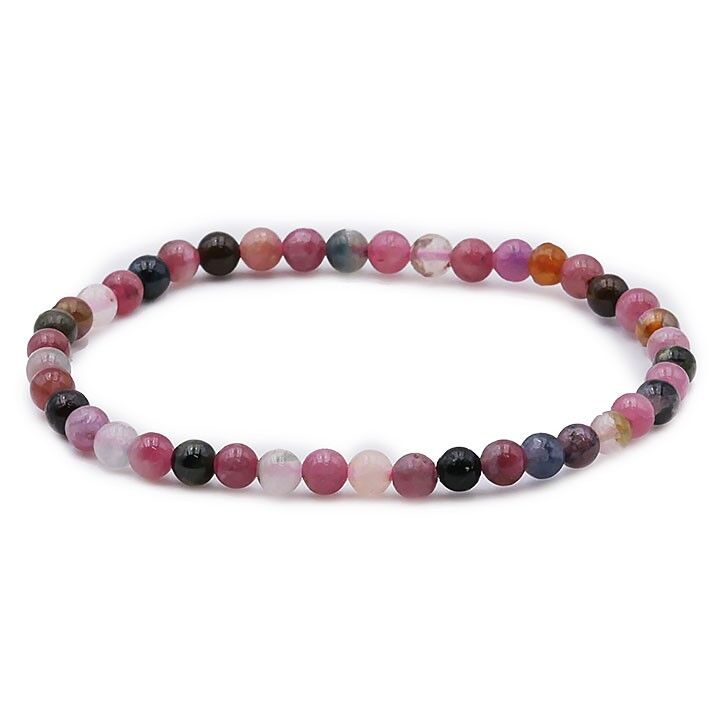 Ball Bracelet 04mm Multicolored Tourmaline A