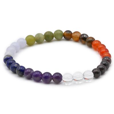 Bracelet Boule 06mm 7 Chakras A