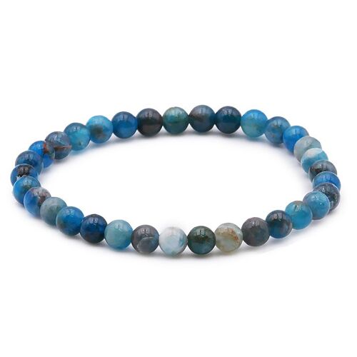 Bracelet Boule 06mm Apatite Bleue AB (05-06mm)