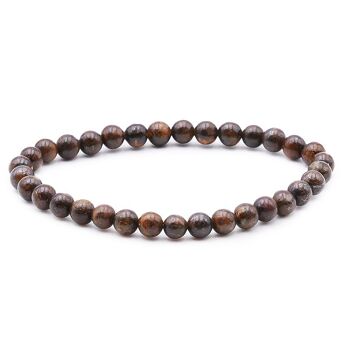 Bracelet Boule 06mm Bronzite AB