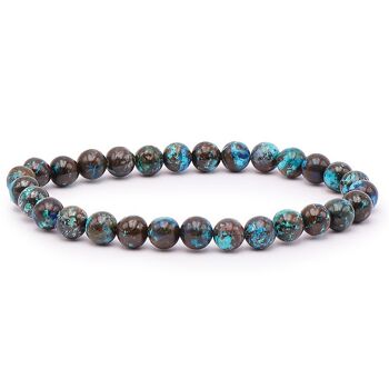 Bracelet Boule 06mm Chrysocolle Du Congo AAA (06-07mm)