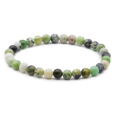 Bracelet Boule 06mm Chrysoprase Citron B