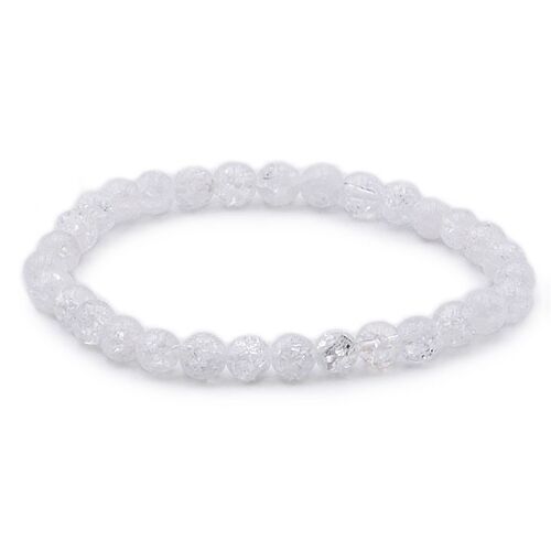 Bracelet Boule 06mm Cristal De Roche Crack A