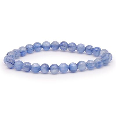 Kugelarmband 06mm Natürlicher blauer Kyanit AA (06.5-07.5mm)