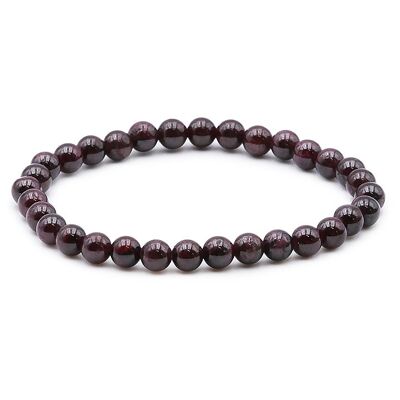 Bracelet Boule 06mm Grenat Rouge Almandin A (06-07mm)