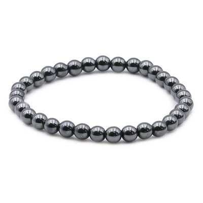 Bracciale a sfera 06mm Ematite AB