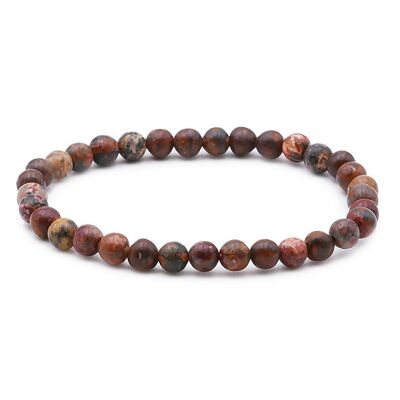 Bracciale a sfera 06mm Jasper Leopard AB