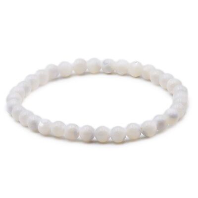 Bracciale Sfera 06mm Madreperla A