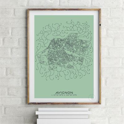 Mappa Avignone Vert