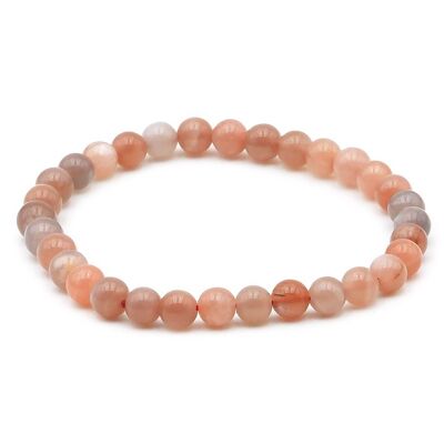 Ball Bracelet 06mm Pink Moonstone A