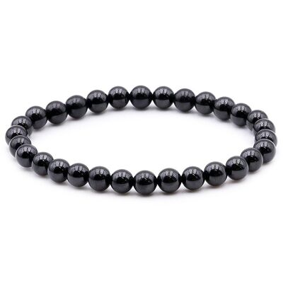 Bracciale a sfera 06mm Spinello nero A