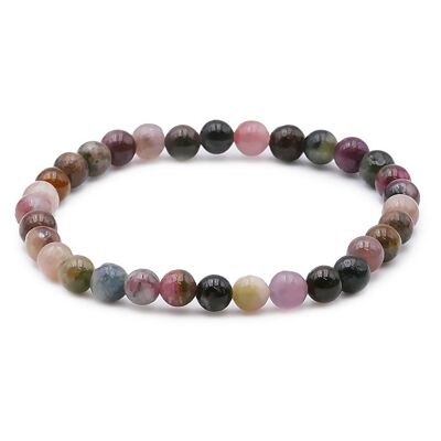 Bracciale a Sfera 06mm Tormalina Multicolore A