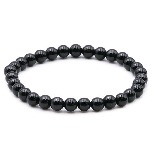 Bracelet Boule 06mm Tourmaline Noire A