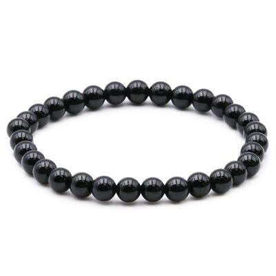 Ball Bracelet 06mm Black Tourmaline A