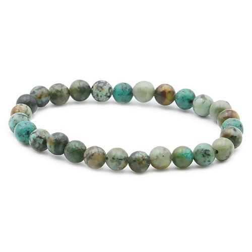 Bracelet Boule 06mm Turquoise D’Afrique AB