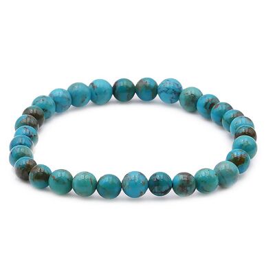 Bracelet Ball 06mm Tibetan Turquoise A+