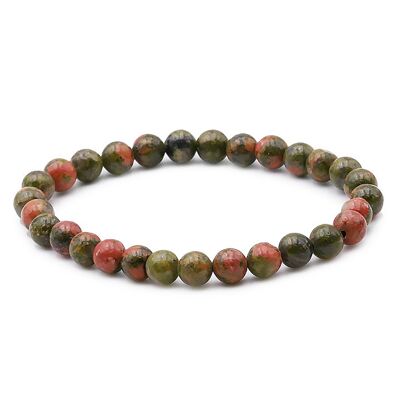 Armband Kugel 06mm Unakite AB