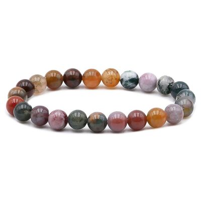 Ball Bracelet 08mm Indian Agate A